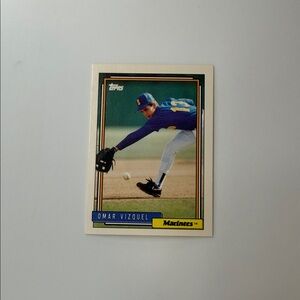 Topps Card with Blue and Yellow Accents